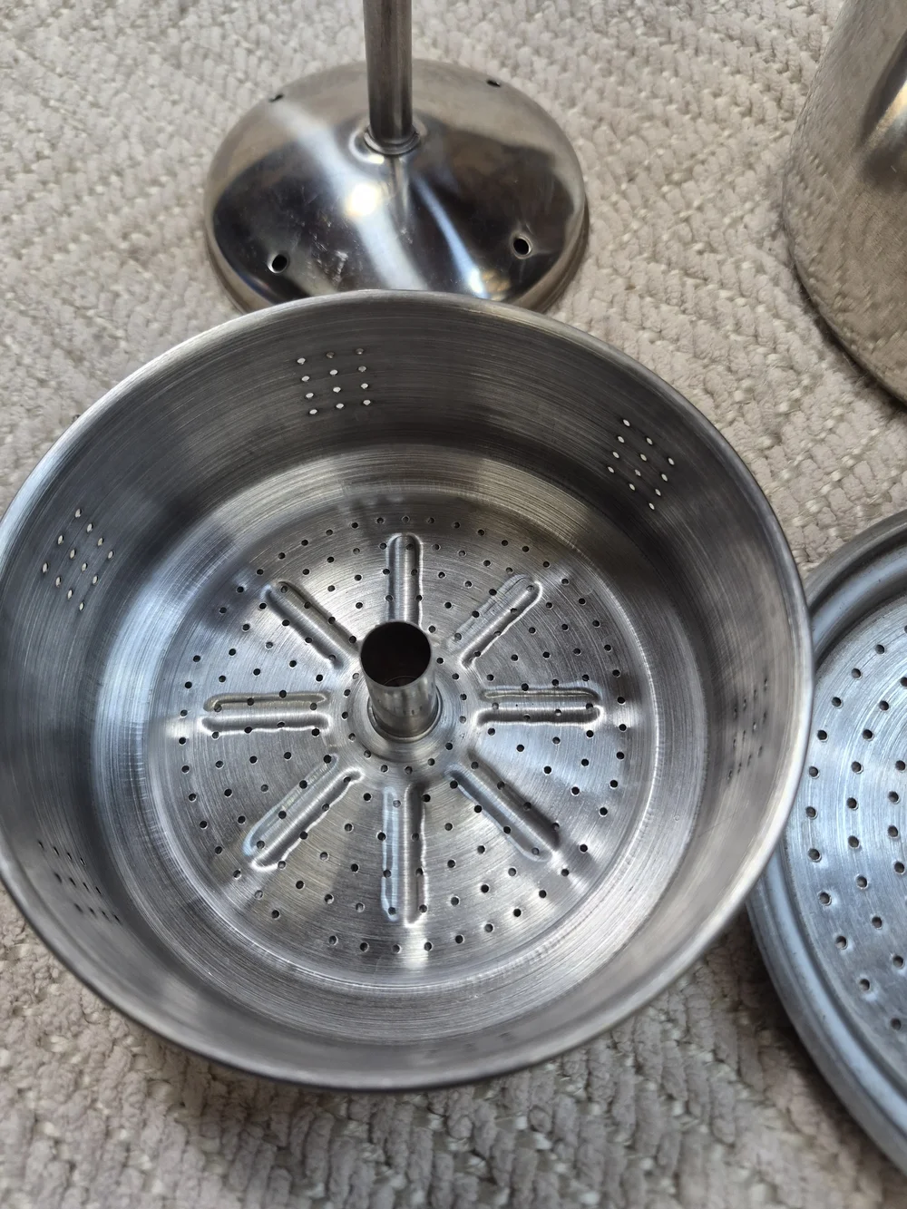 Metal Percolator Coffee Maker - Silver